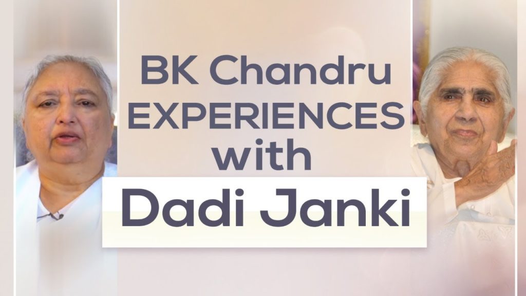 Bk chandru sharing experiences with dadi janki