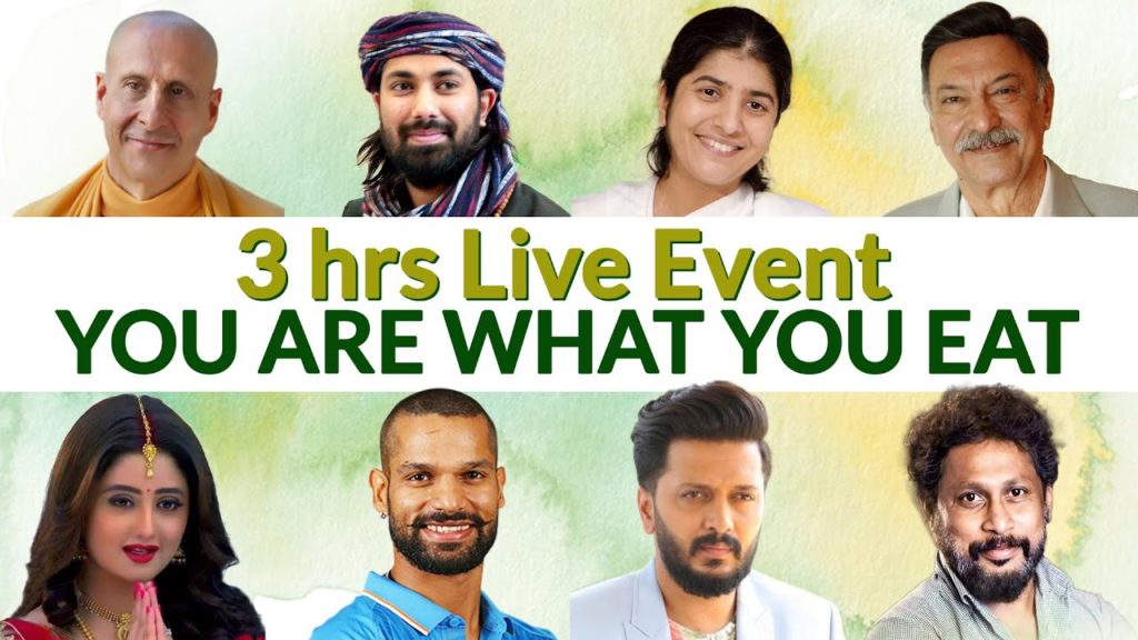 3-hour live event "you are what you eat" | bk shivani & suresh oberoi | brahma kumaris