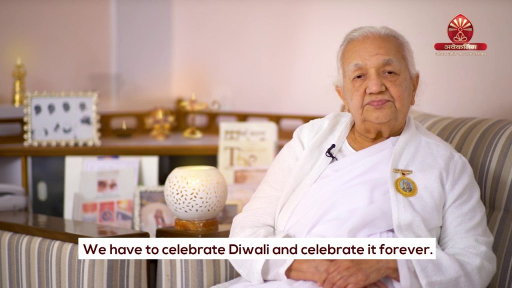 Be happy, be holy, happy diwali - bk nirmala didi