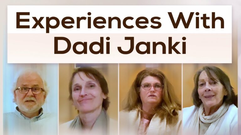 Niall fenix, tamasin ramsay, pamela, j chrissy sharing experiences with dadi janki