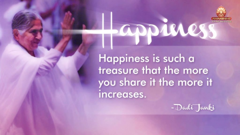 Pearls of wisdom - happiness (dadi janki)