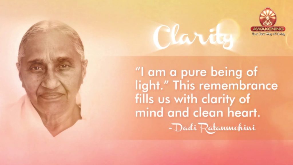 Pearls of wisdom - clarity(dadi ratanmohini)